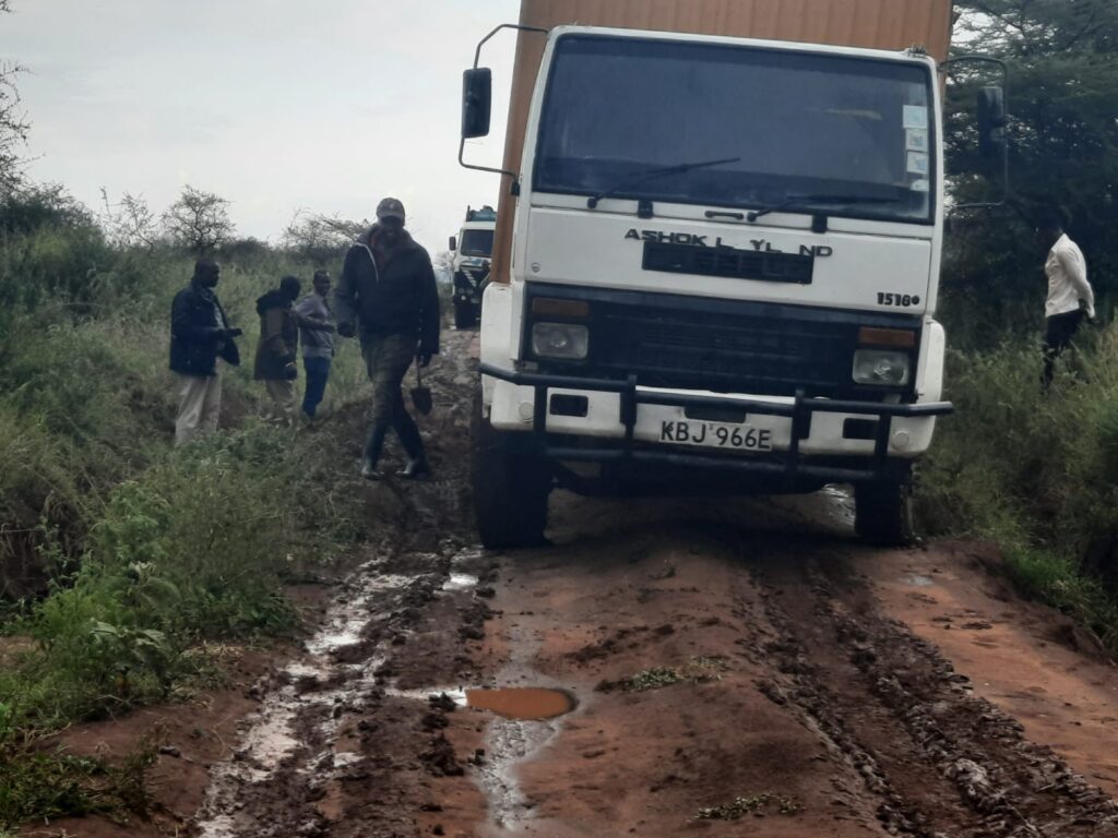 rain causes roads to be impassable